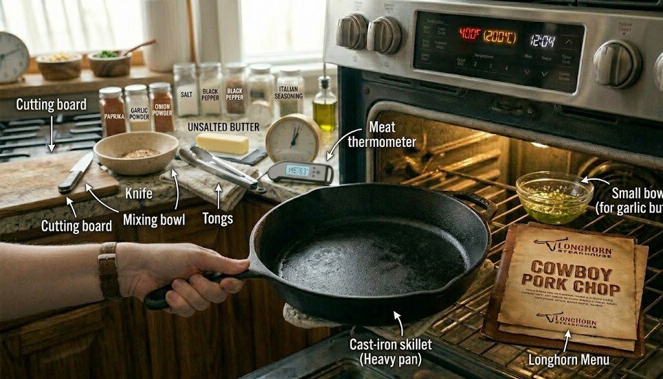 Longhorn Steakhouse Cowboy Pork Chop Recipe