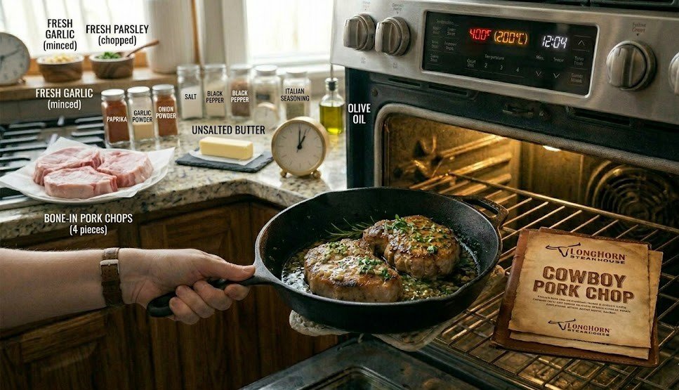 Longhorn Steakhouse Cowboy Pork Chop Recipe