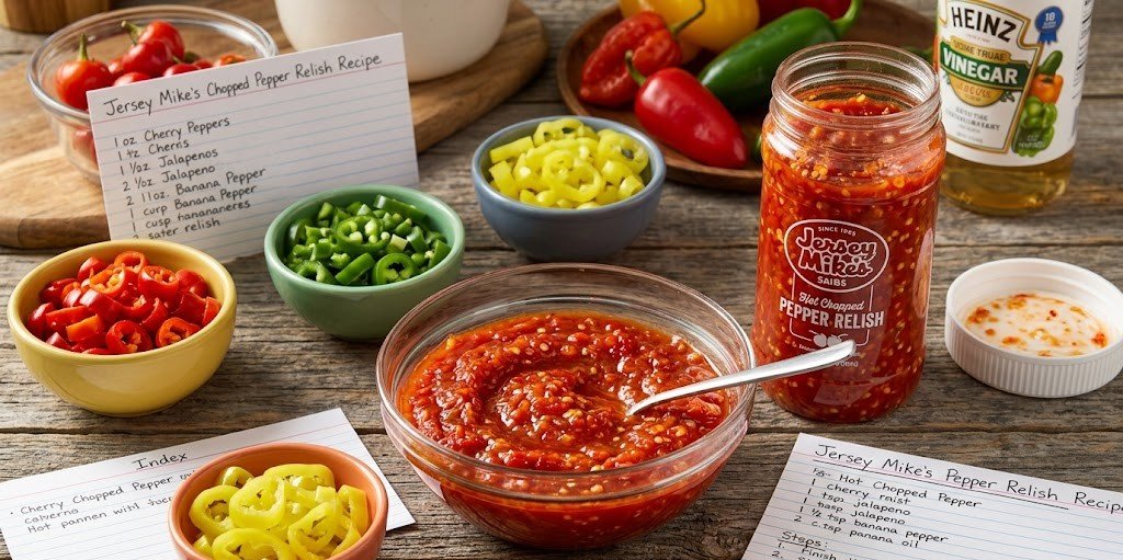 Jersey Mike's Hot Chopped Pepper Relish Recipe