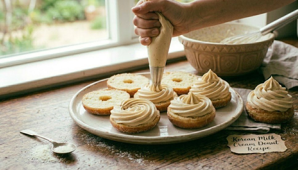 Korean Milk Cream Donut Recipe
