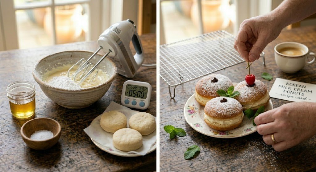 Korean Milk Cream Donut Recipe